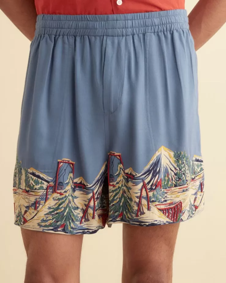 Best Sale BODE Ski Lift Shorts Blue