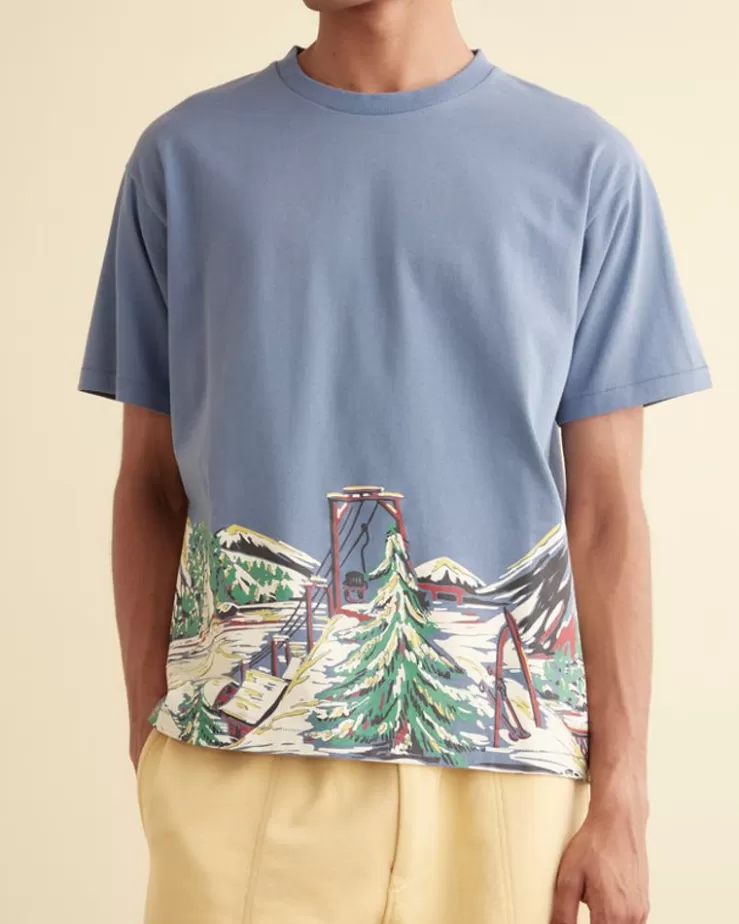 Best BODE Ski Lift Tee Blue