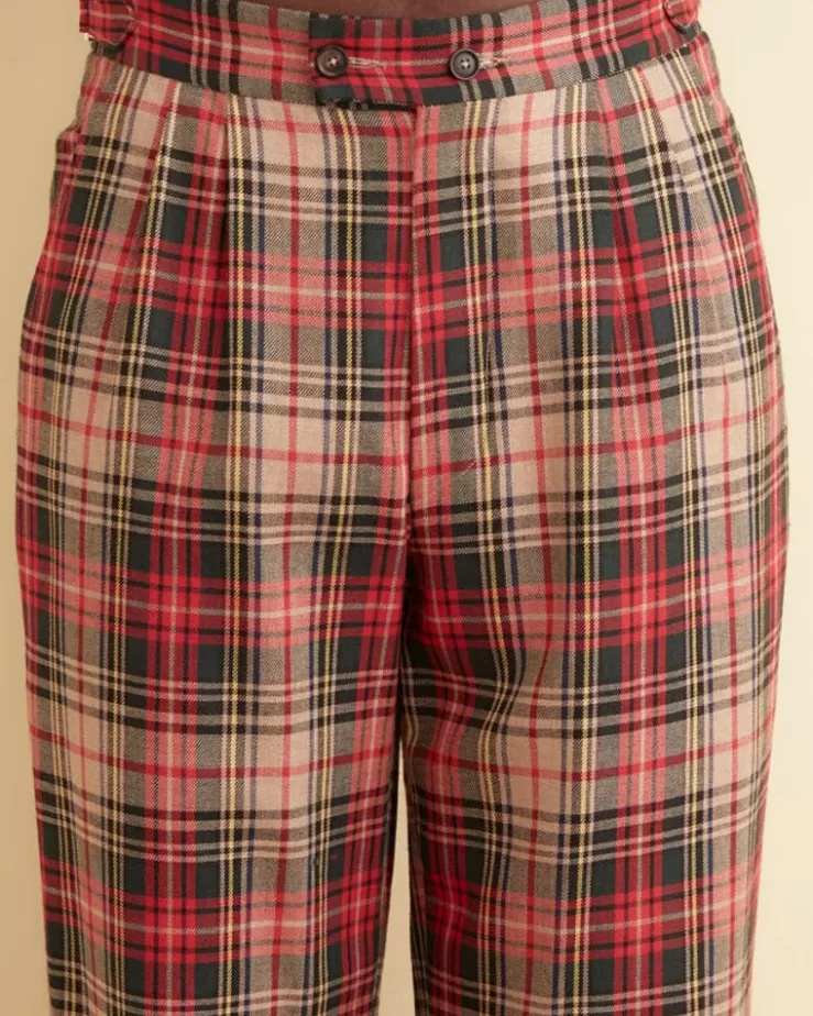 Clearance BODE Truro Plaid Trousers Red