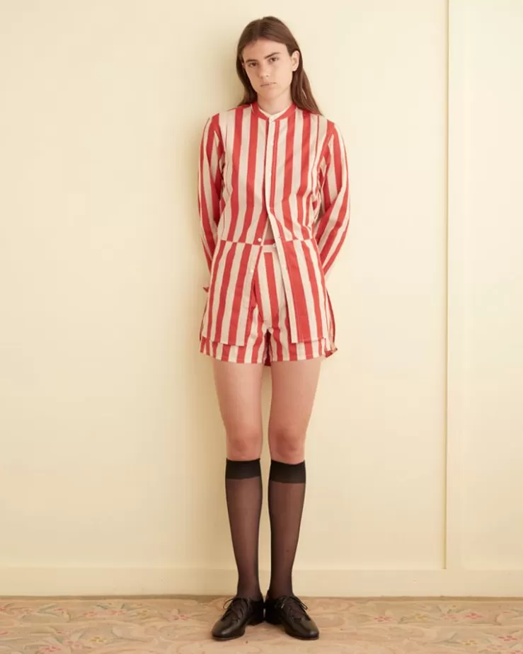 Best Sale BODE Valance Stripe Long Sleeve Shirt