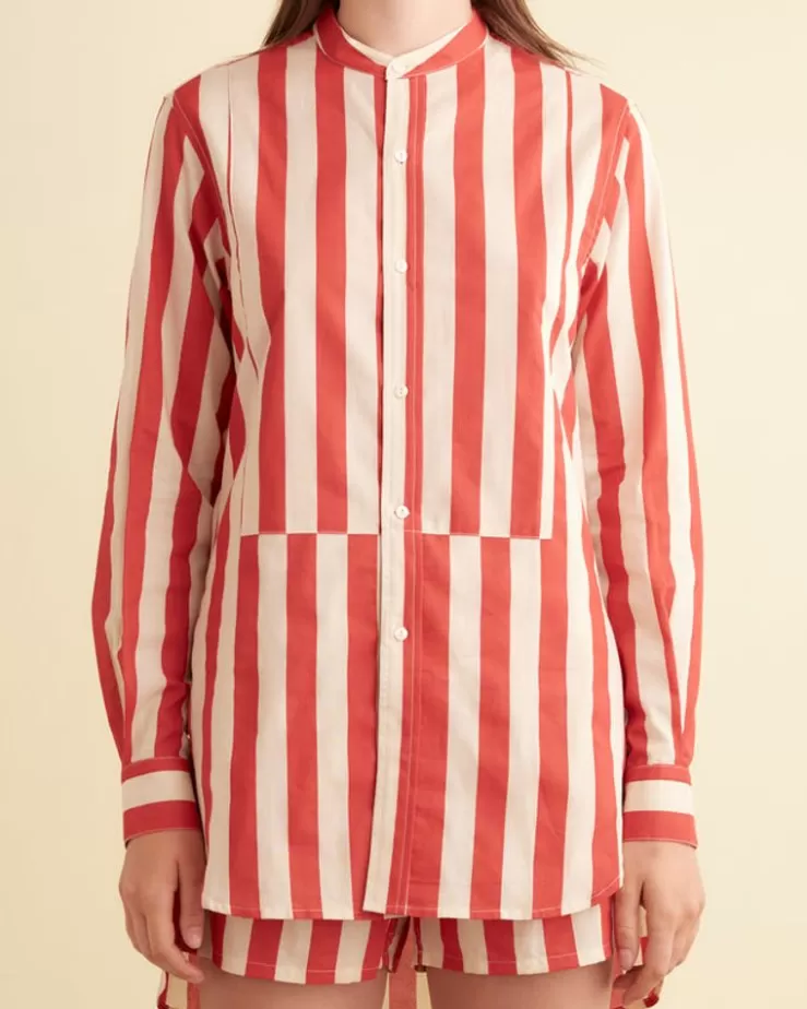 Best Sale BODE Valance Stripe Long Sleeve Shirt