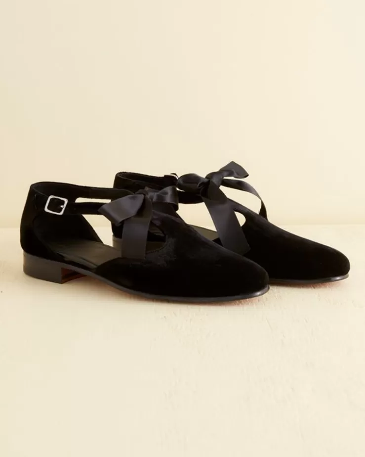 Sale BODE Velvet Theater Shoe Black