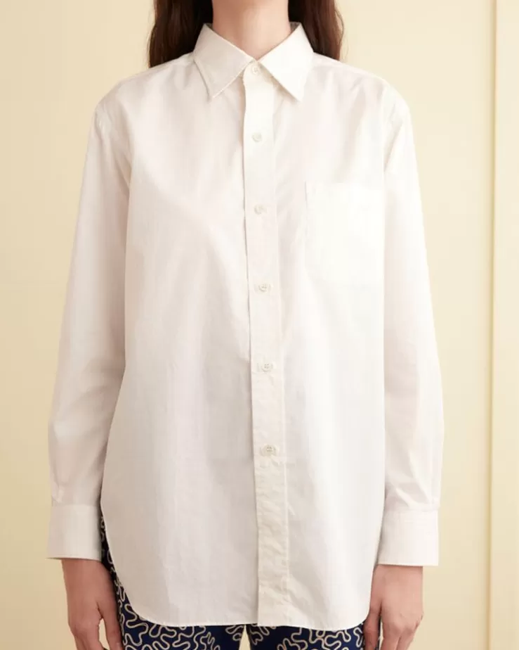 Store BODE Voile Murray Shirt White