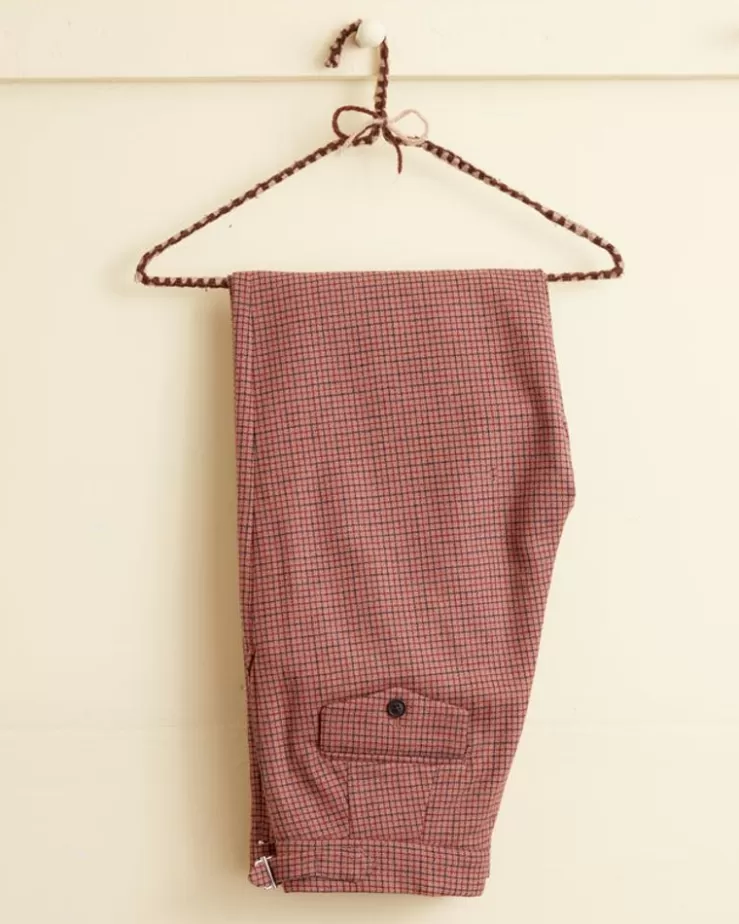 Shop BODE Wild Salmon Trousers - 28 Burgundy