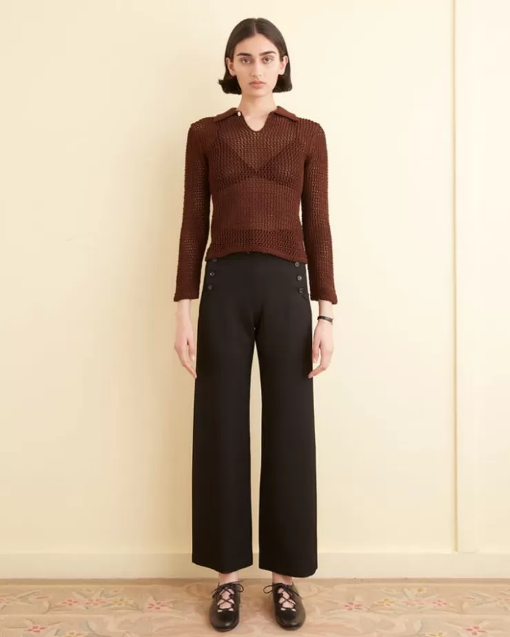 Outlet BODE Willows Pullover Brown