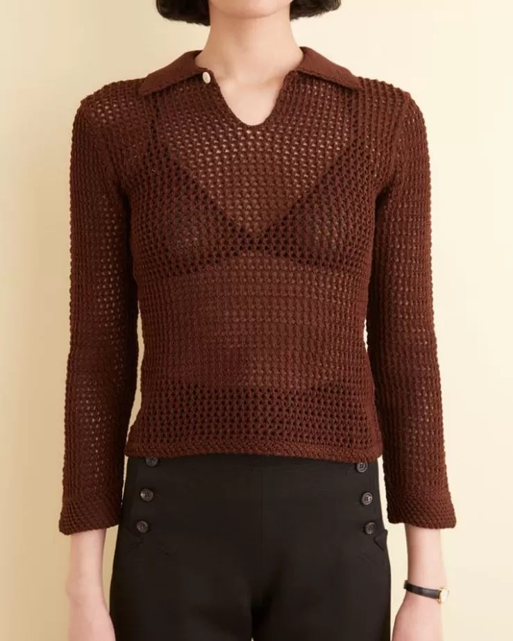 Outlet BODE Willows Pullover Brown